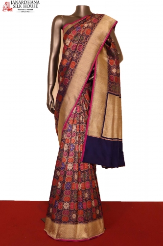 Contemporary Wedding Handloom Banarasi Silk Saree